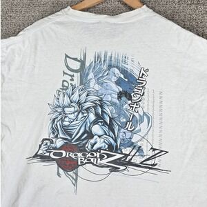 Vintage 2000 Dragon Ball Z Goku Vegeta Gohan T-Shirt White XXL Distressed White